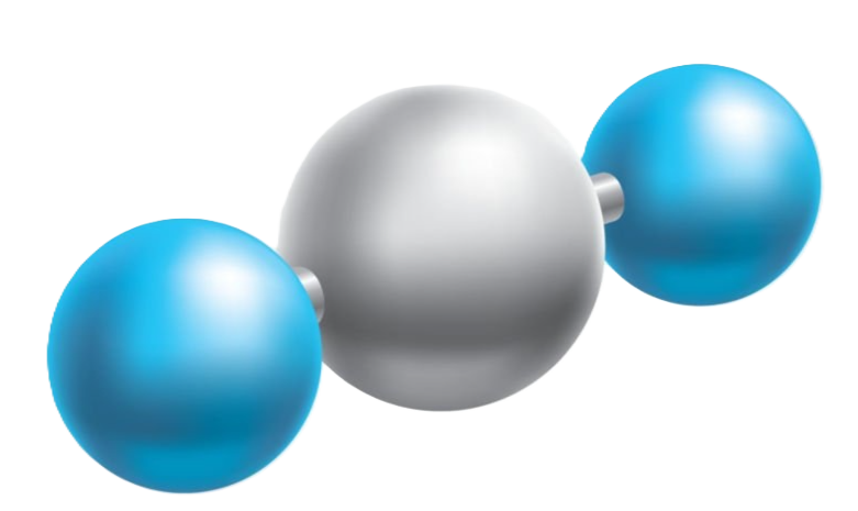 Carbon dioxide illustration